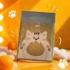 Beige cat-patterned PVC self-sealing bag packaging opp bag Specification image
